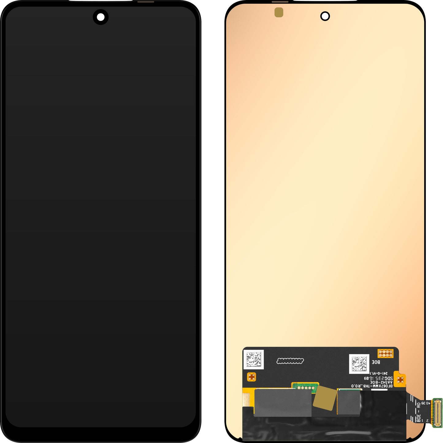 Display med MP touchscreen kompatibel med Oppo F25 Pro / F27 Pro+ / K12 / Reno11 F, OLED-version