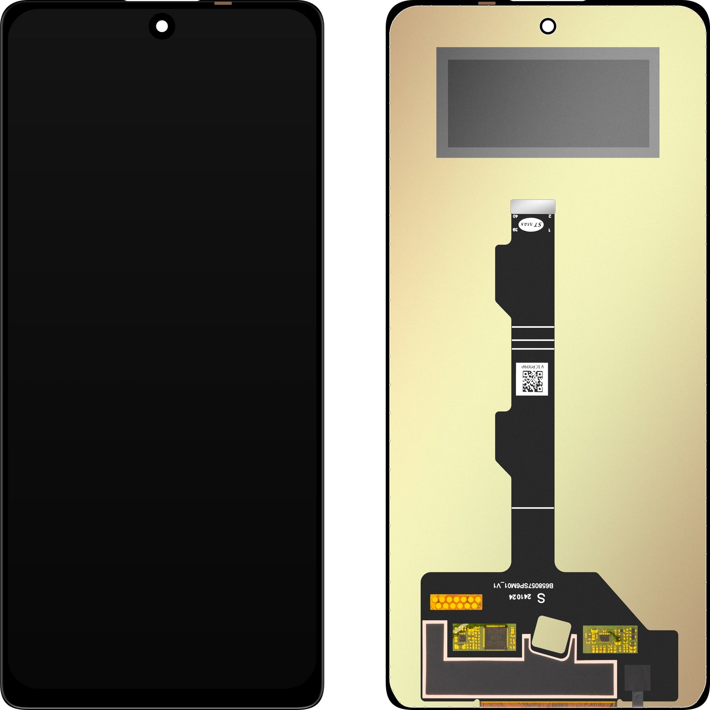 Display med Touchscreen MP kompatibel med Xiaomi Redmi Note 13 Pro 4G