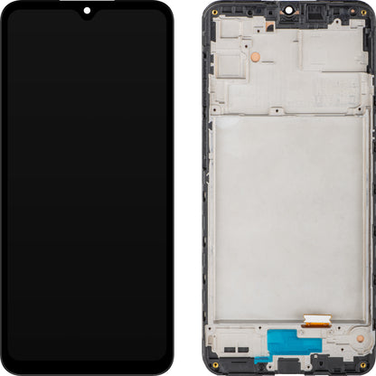 Display med Touchscreen MP kompatibel med Samsung Galaxy A16 4G A165, med Ramme, Sort