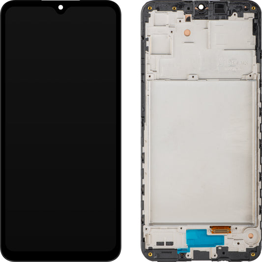 Display med Touchscreen MP kompatibel med Samsung Galaxy A16 5G A166, med Ramme, Sort