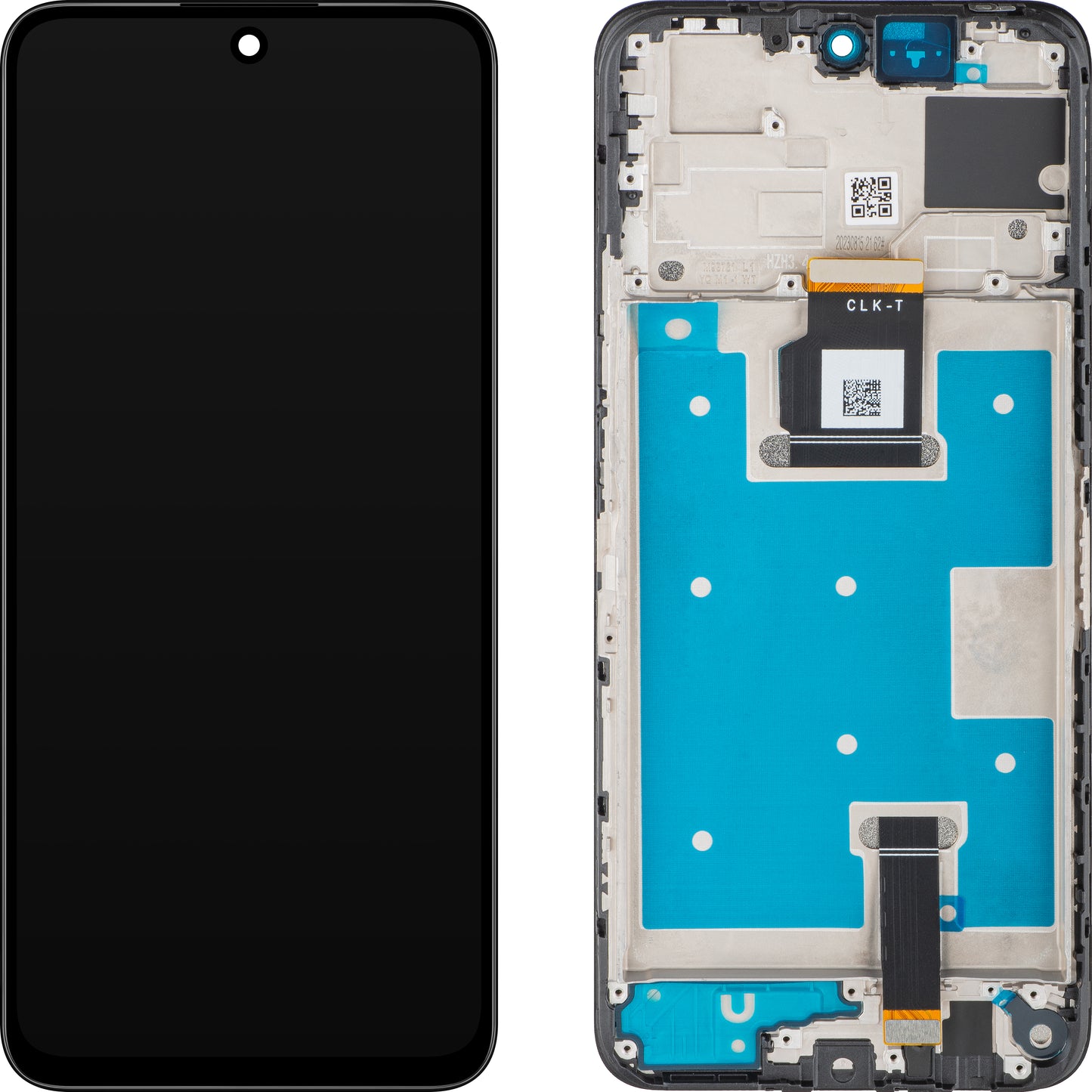 Display med Touchscreen MP kompatibel med Honor 90 Smart / X7b 4G, med Ramme, Sort
