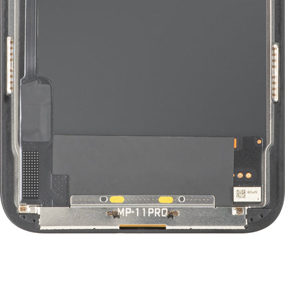 MP Touchscreen-display kompatibelt med Apple iPhone 11 Pro, med ramme, OLED FHD IC flytbar version, sort