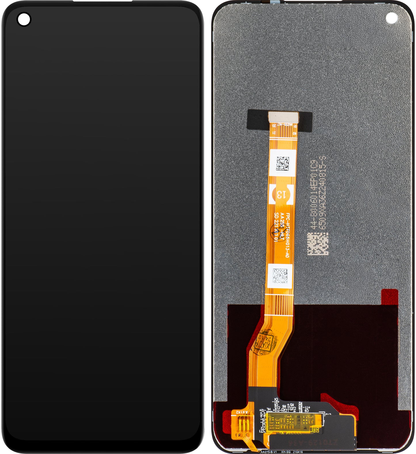 Display med MP touchscreen kompatibel med Oppo A36 / A76