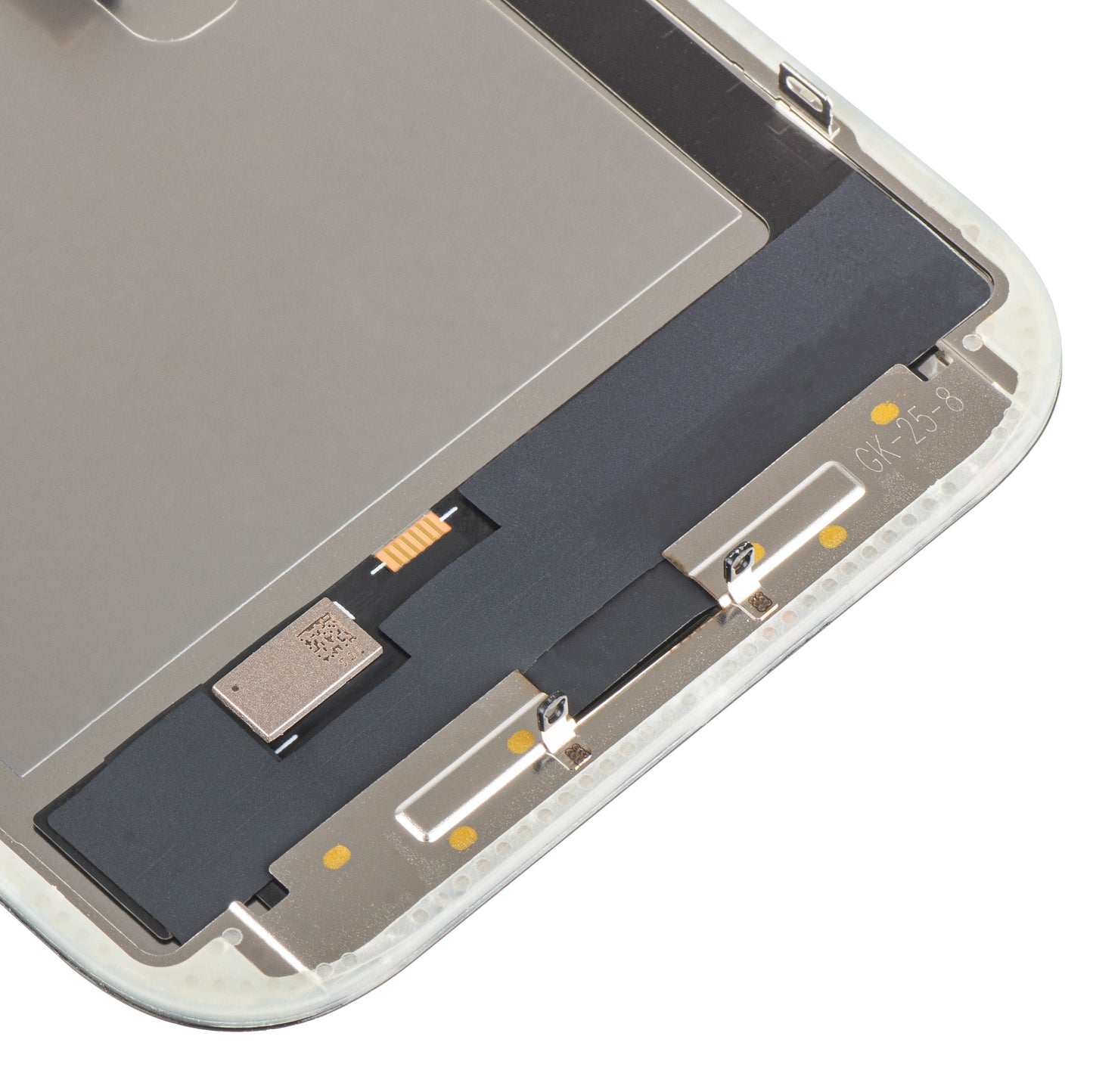 Display med MP touchscreen kompatibel med Apple iPhone 16 Pro, med ramme, OLED FHD IC Movable version, Sort
