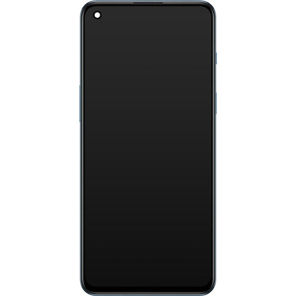 OnePlus Nord 2 5G Touchscreen-display med ramme, blå (Blue Haze), Service Pack 4907924