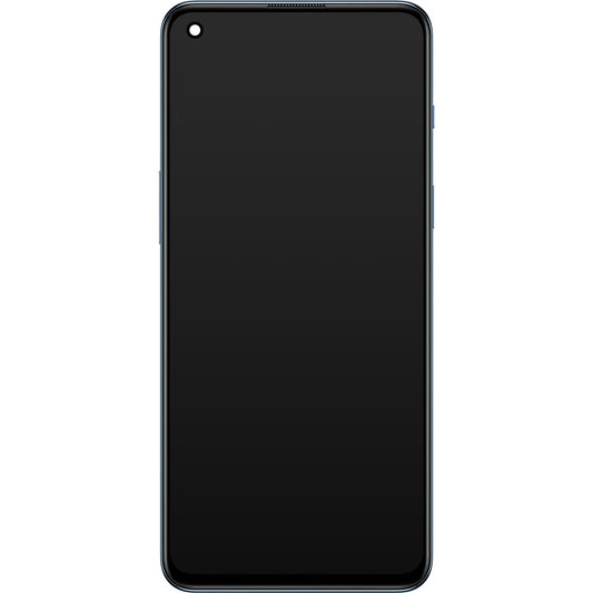 OnePlus Nord 2 5G Touchscreen-display med ramme, blå (Blue Haze), Service Pack 4907924