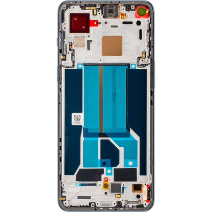OnePlus Nord 2 5G Touchscreen-display med ramme, blå (Blue Haze), Service Pack 4907924