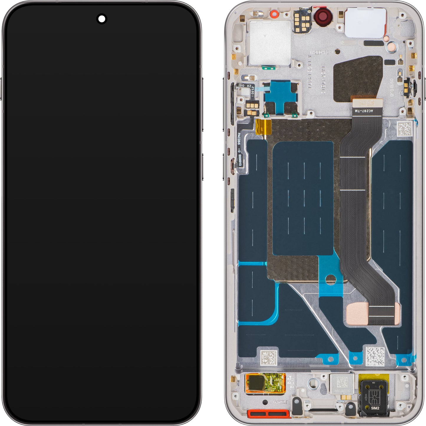 Display med Touchscreen Oppo Find X9, med Ramme, Grå (Titanium Grey), Service Pack 621029000716