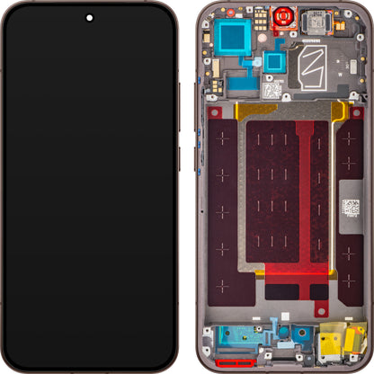 Display med Touchscreen til Oppo Reno15 Pro Mini / Reno15 Pro, med Ramme, Brun (Dusk Brown /Cocoa Brown), Servicepakke 621029000774