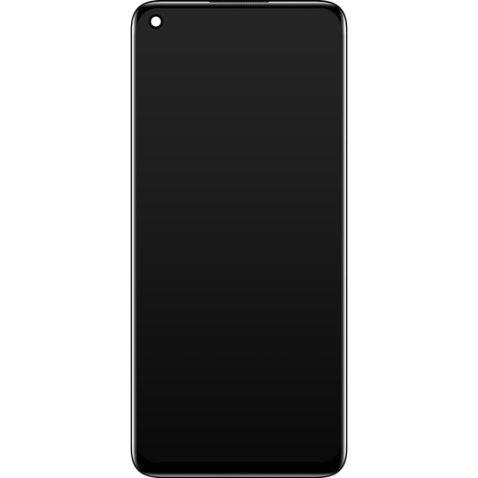 Touchscreen-display til Oppo A96, med ramme, sort, Service Pack 4130058