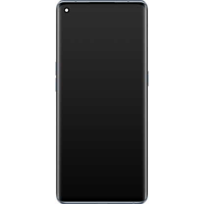 Display med Touchscreen Oppo Reno6 Pro 5G (Snapdragon) / Reno6 Pro+ 5G, med Ramme, Grå (Lunar Grey), Servicepakke 4907528