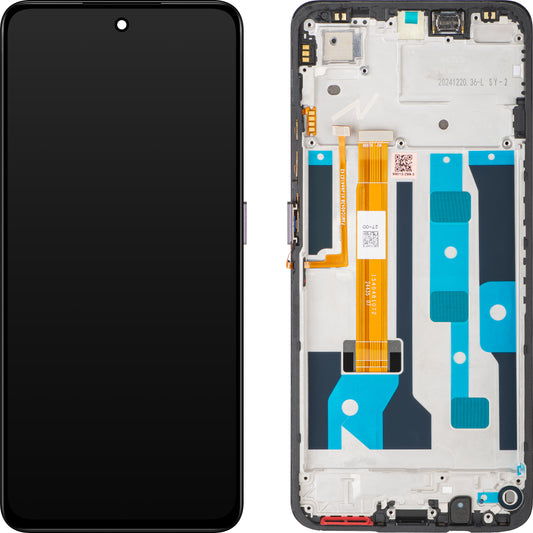 Display med Touchscreen Realme C75, med Ramme, Brun Servicepakke 621029000365