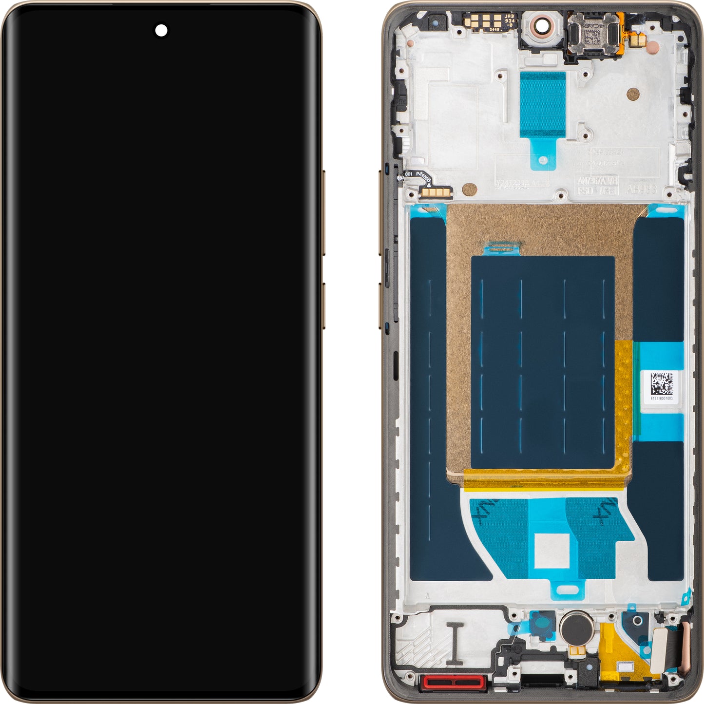 Display med Touchscreen Realme 14 Pro, med Ramme, Hvid (Pearl White), Swap 621029000423