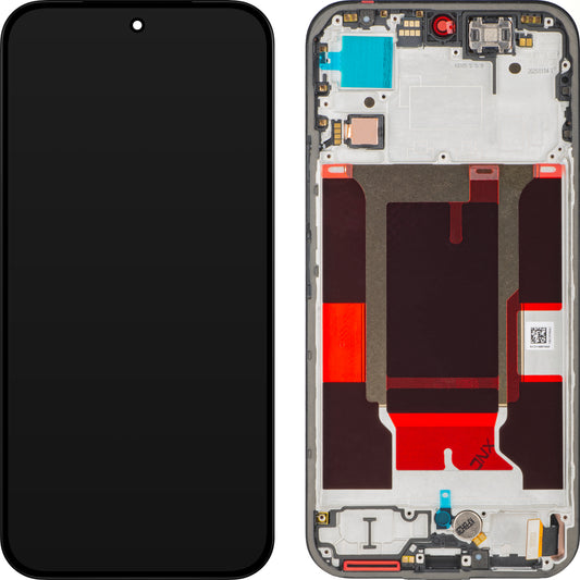 Display med Touchscreen Realme 16 Pro, med Ramme, Sort, Servicepakke 621029000809