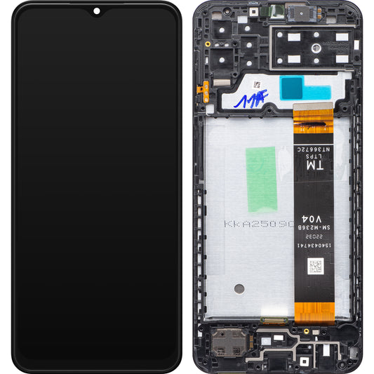 Samsung Galaxy A13 A135 Touchscreen Display med Ramme, Sort, Genforseglet GH82-28508A