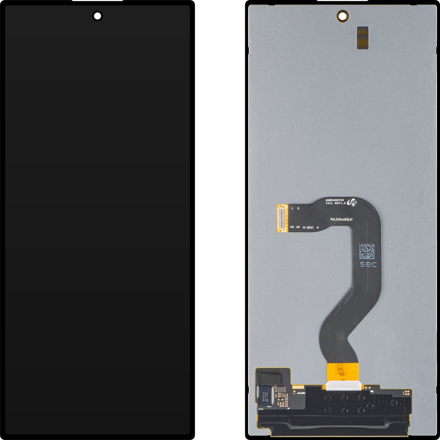 Display med Touchscreen Samsung Galaxy Z Fold7 F966, Sub Outer, Service Pack GH82-37544A