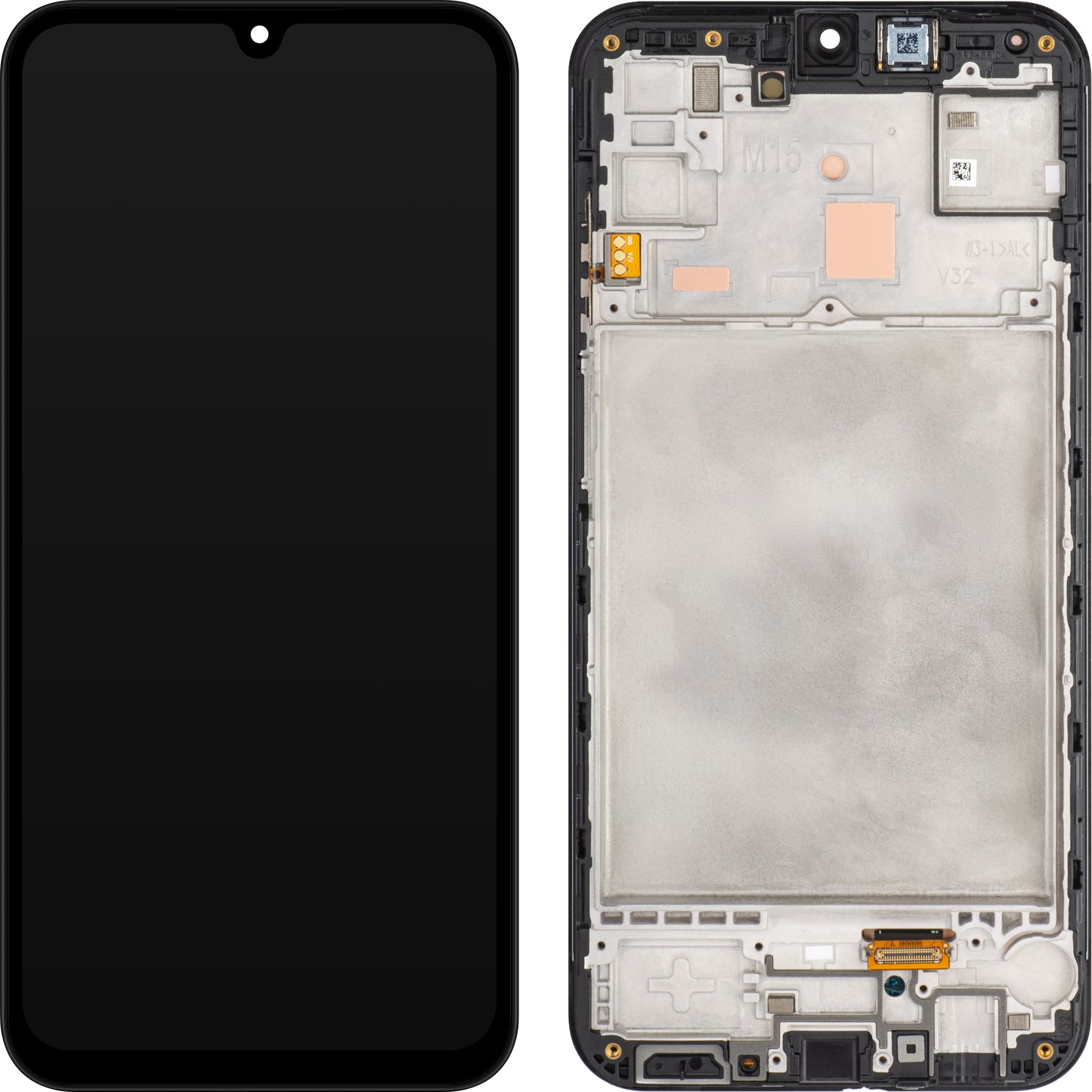 Samsung Galaxy M15 Touchscreen Display med Ramme, Sort (Grå), Genforseglet GH82-34683A