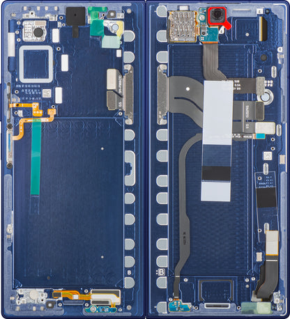 Samsung Galaxy Z Fold7 F966 Touchscreen Display med Ramme, Under Inner, Blå (Blue Shadow), Service Pack GH82-37548B