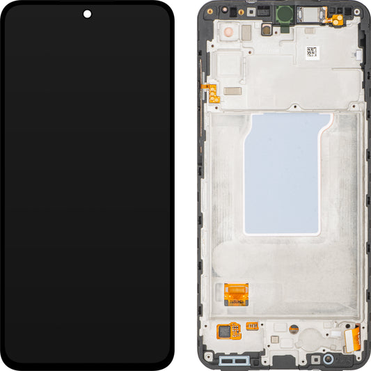 Samsung Galaxy A27 5G Touchscreen Display med Ramme, Sort, Service Pack GH82-39944A