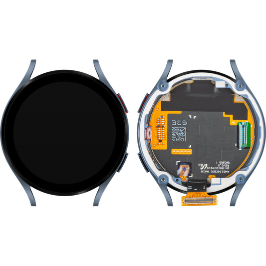 Touchscreen-display til Samsung Galaxy Watch5 44mm, med ramme, BT-version, blå, servicepakke GH82-30042B