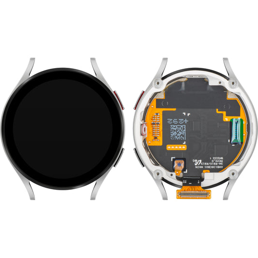 Touchscreen-display til Samsung Galaxy Watch5 44mm, med ramme, BT-version, sølv, Service Pack GH82-30042C