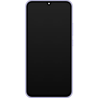 Samsung Galaxy A34 A346 Touchscreen-skærm med ramme, lilla, servicepakke GH82-31200D