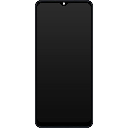 Touchscreen-display til Samsung Galaxy M12 M127, med ramme, sort, Swap GH82-25042A