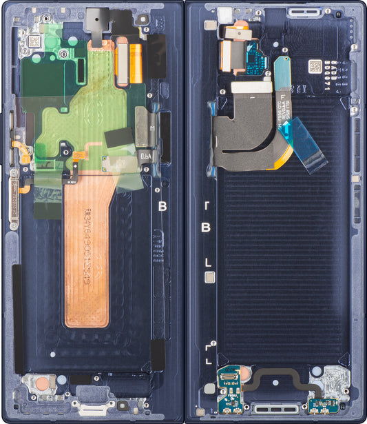 Samsung Galaxy Z Fold6 F956 Touchscreen-display med ramme, under inner, marineblå (Navy), servicepakke GH82-35042C