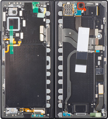 Samsung Galaxy Z Fold7 F966 Touchscreen-display med ramme, underindvendig, sort (Jet Black), servicepakke GH82-37548C