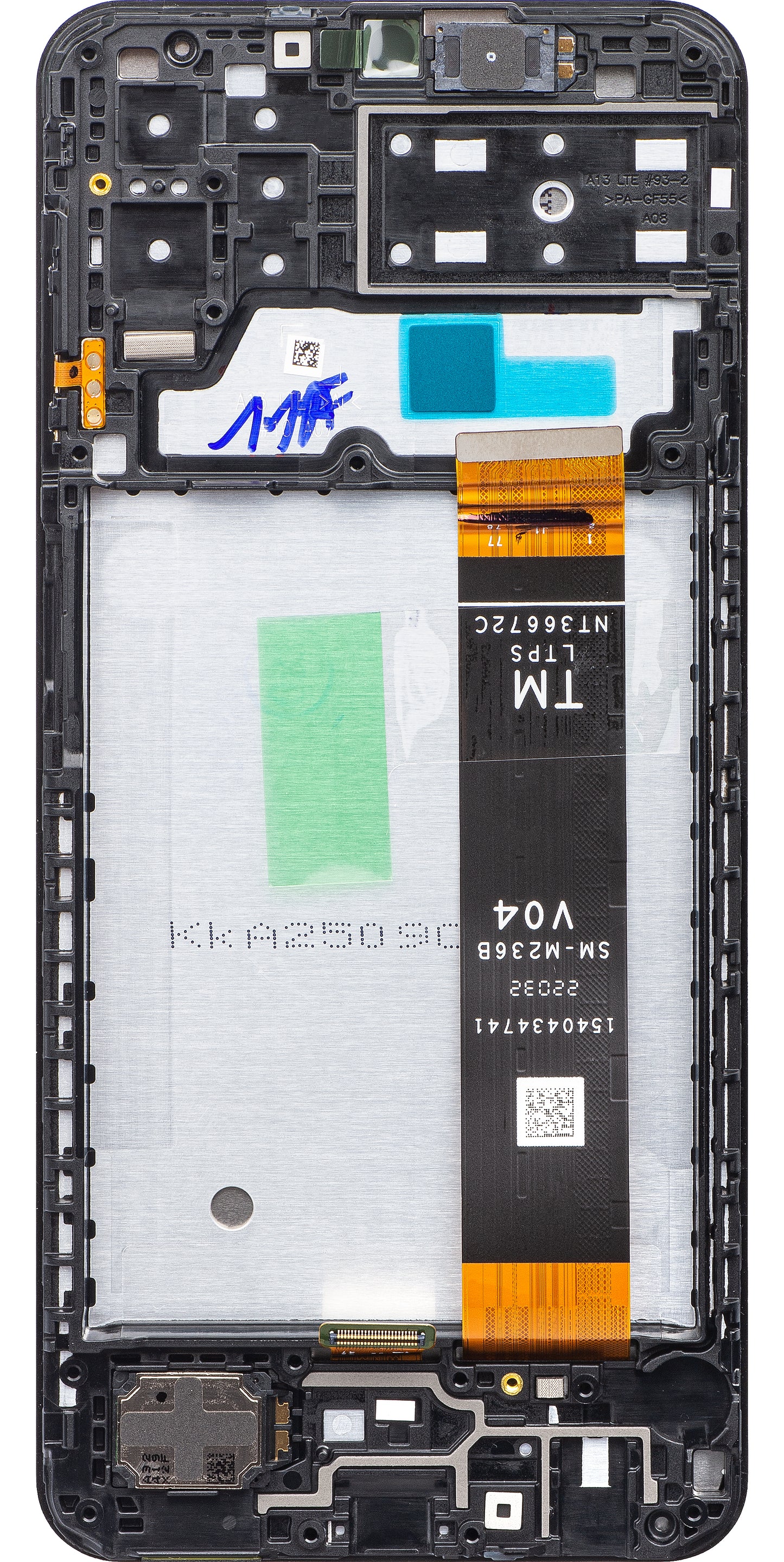 Touchscreen-display Samsung Galaxy A13 A135, med ramme, sort, Swap GH82-28508A