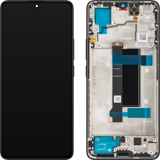 Display med Touchscreen Xiaomi Poco X6, med Ramme, Sort, Service Pack 560003N16P00