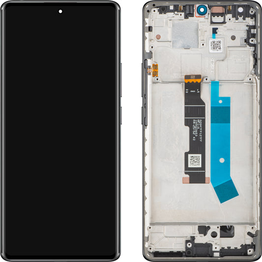 Display med Touchscreen Xiaomi Redmi Note 14 Pro 4G, med Ramme, Sort (Midnight Black), Service Pack 560003000O600