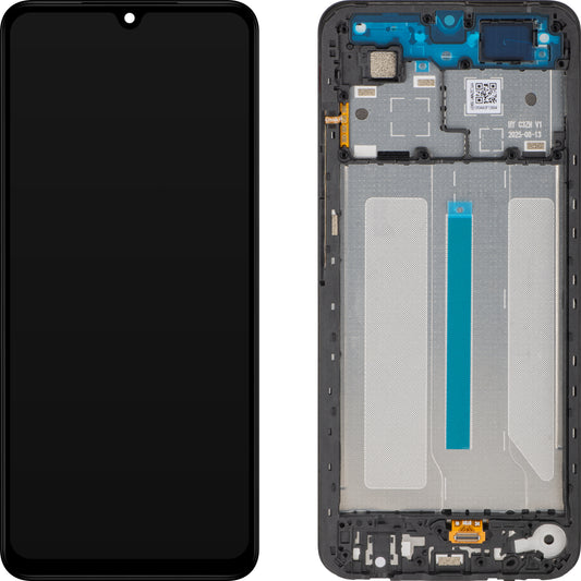 Display med Touchscreen Xiaomi Redmi A5 4G, med Ramme, Sort, Servicepakke 5600010C3ZN00