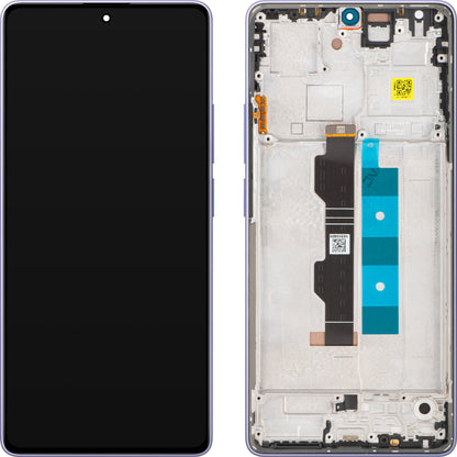 Display med Touchscreen Xiaomi Redmi Note 14S, med Ramme, Violet (Aurora Purple), Service Pack 56000200N6R00