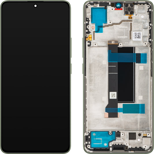 Display med Touchscreen Xiaomi Redmi Note 13 Pro 5G, med Ramme, Grøn (Olive Green), Service Pack 56000300N1600