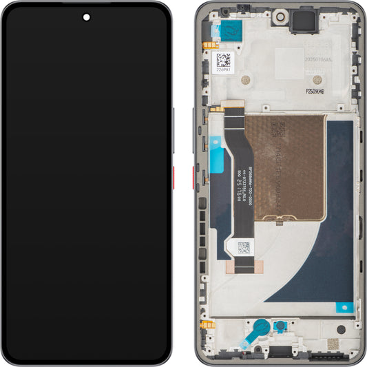 Touchscreen-display ZTE nubia Neo 3 GT, med ramme, sort, Service Pack 123448601195