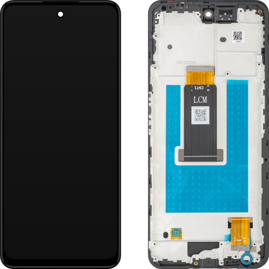 Touchscreen-display ZTE nubia Neo 3, med ramme, sort, Service Pack 123449501100
