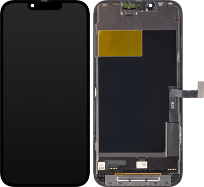 ZY Touchscreen Display til Apple iPhone 13 Pro, med ramme, In-Cell IC Movable LCD Version, Sort 