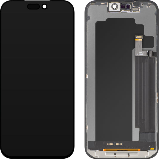 Display med Touchscreen ZY til Apple iPhone 17 Pro Max, med Ramme, LCD In-Cell IC Movable Version, Sort