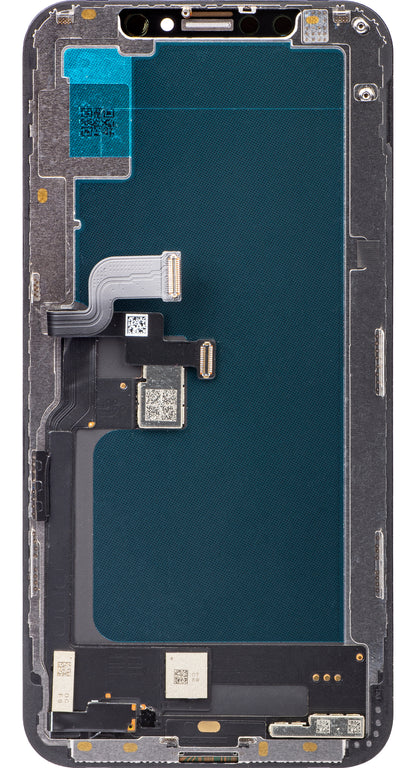 Touchscreen Display JK til Apple iPhone XS, med ramme, In-Cell LCD-version, sort