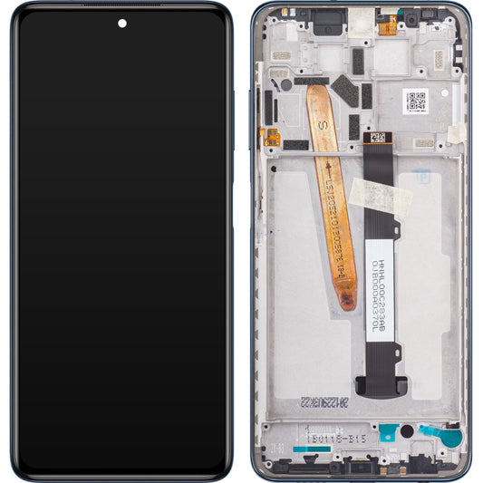 Touchscreen-display Xiaomi Poco X3 Pro med ramme, sort, servicepakke 560002J20S00