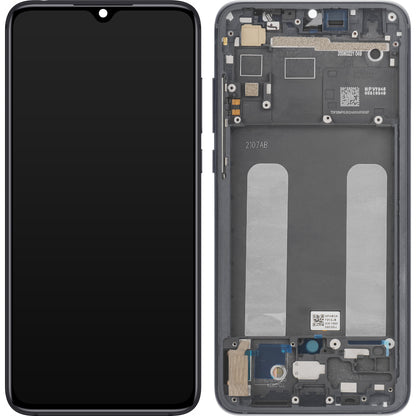 Display med Touchscreen Xiaomi Mi 9 Lite, med Ramme, Grå, Servicepakke 560610118033
