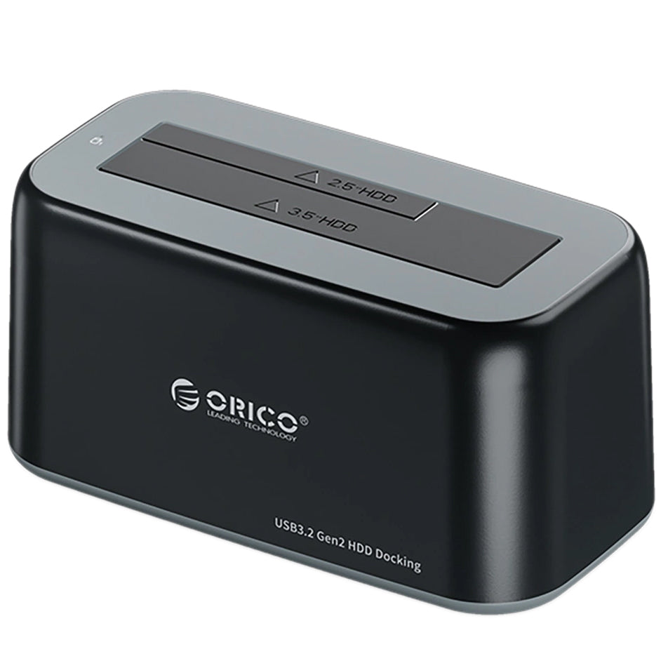 Orico 6819C3 Docking Station 1-drev til HDD / SSD SATA 2,5 tommer / 3,5 tommer, Sort