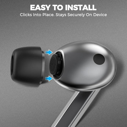 Techsuit ET3 ørepropper til Samsung Galaxy Buds3 Pro, Størrelse S / M / L, Hvide