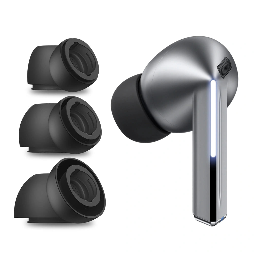 Techsuit ET3 ørepropper til Samsung Galaxy Buds3 Pro, Størrelse S / M / L, Sorte
