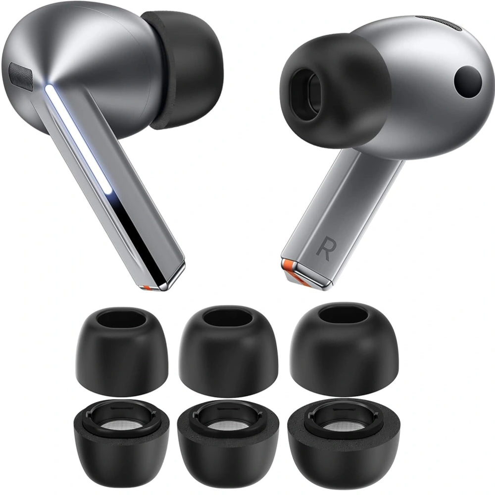 Techsuit ET3 ørepropper til Samsung Galaxy Buds3 Pro, Størrelse S / M / L, Sorte