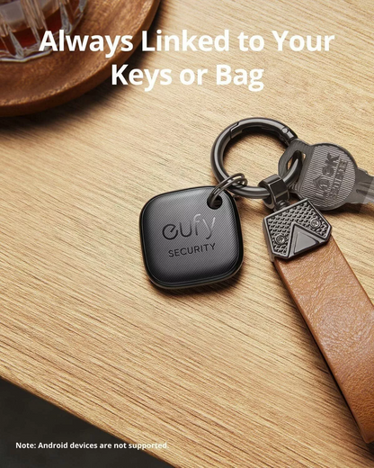 Eufy Security SmartTrack Link til iOS-serien, sæt med 4 stk., sort E87B0012