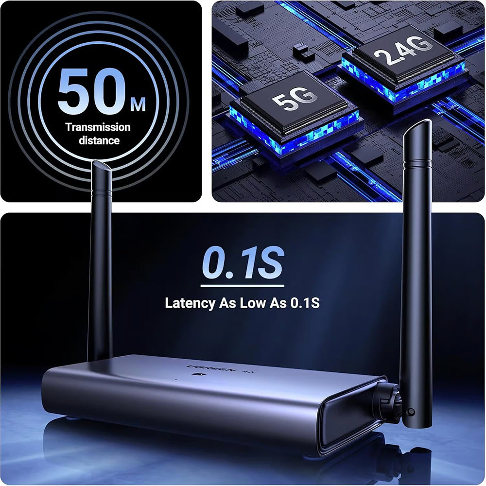 Extender Wireless HDMI UGREEN CM586, 4K, Sort