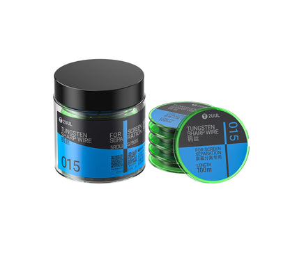 Tungstentråd 2UUL WS-015, 0,015 mm, 100 m, Sæt med 5 stk