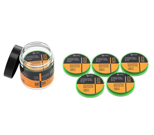 Tungstentråd 2UUL WS-028, 0,028 mm, 100 m, Sæt med 5 stk